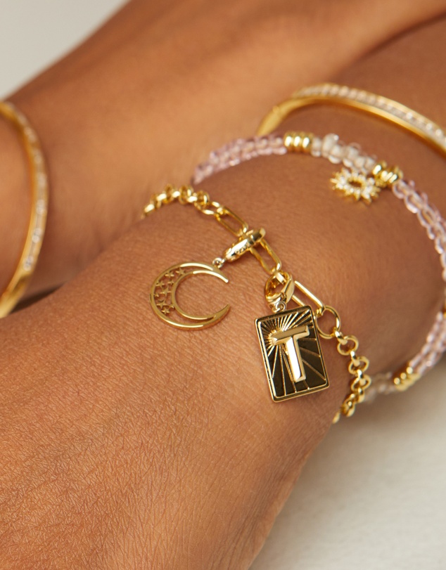 Wanderlust + Co - Mixed Chain Gold Bracelet