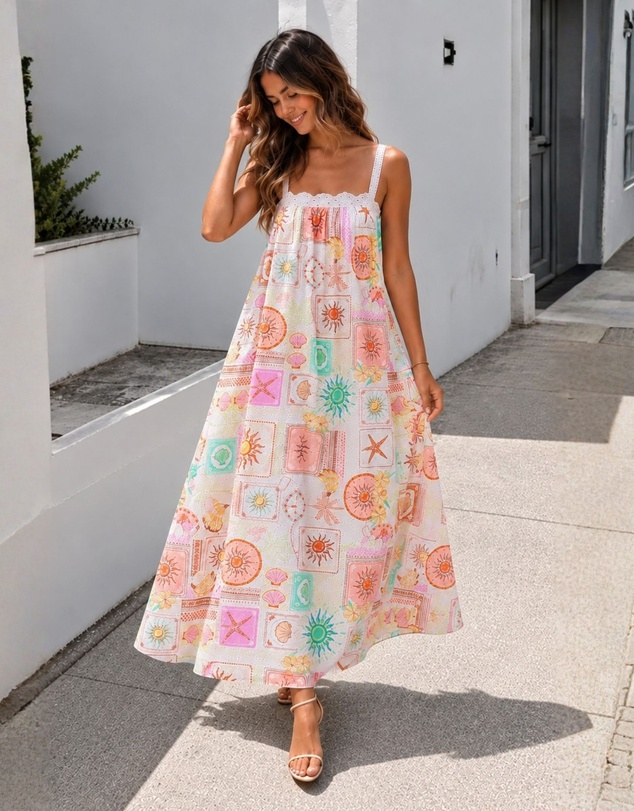 Esther & Co - Coraline Dress - Seashell Parade