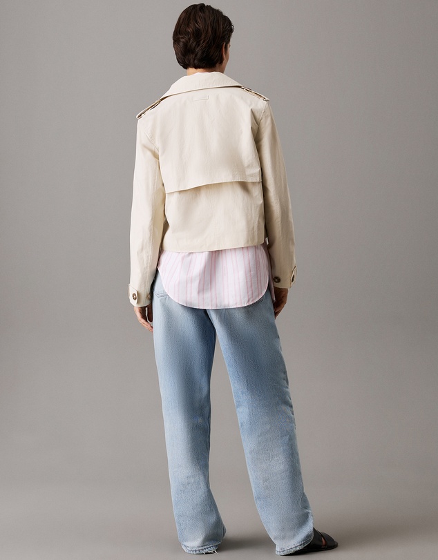 Calvin Klein - Loose Cropped Trench Jacket