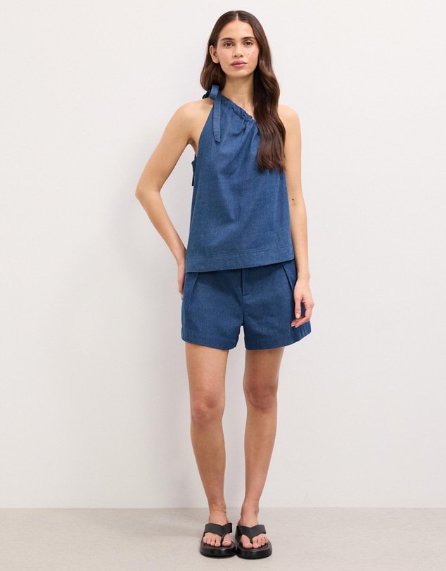 The Fated - Belle High Waisted Soft Denim Shorts