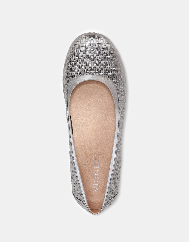 Vionic - Anita Ballet Flat - Silver