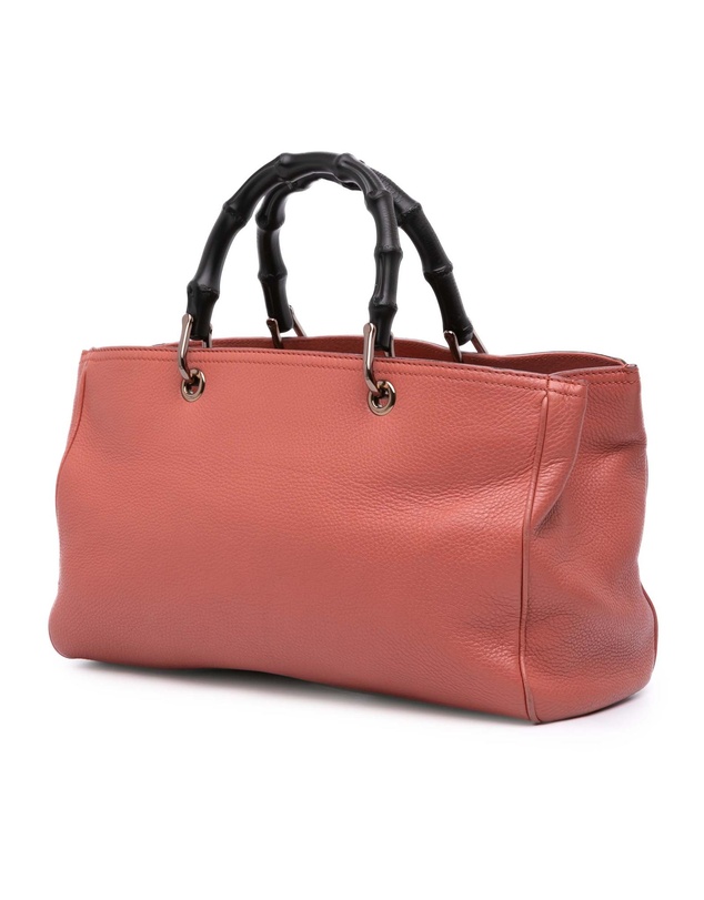 Pre-Loved by Azura Reborn - Pre-Loved Medium Calfskin Bamboo Shopper Satchel