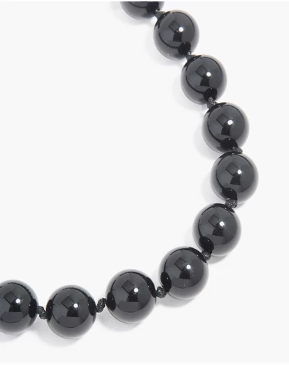 Lovisa - Silver Black Beaded Necklace