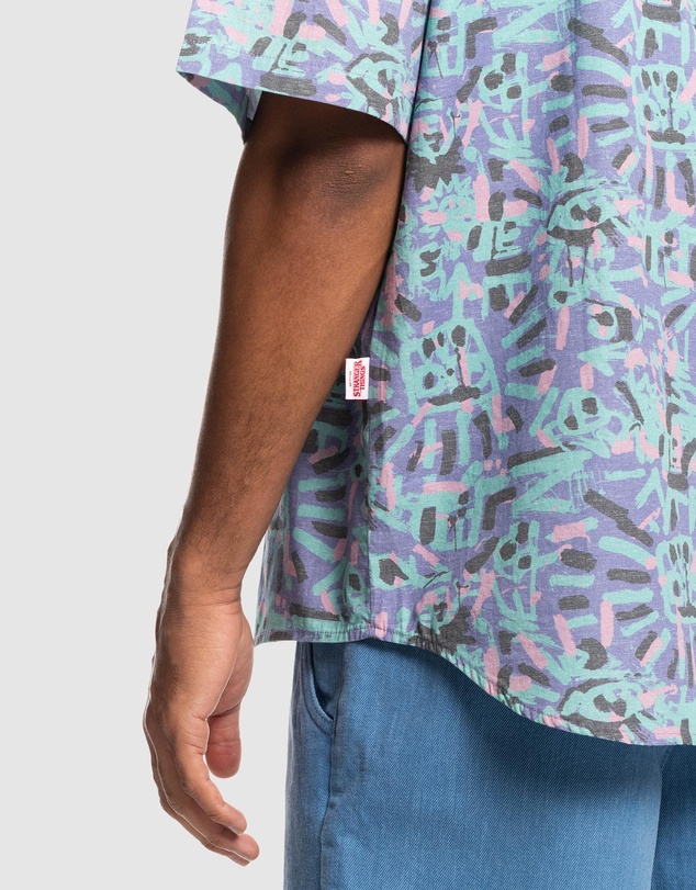 Quiksilver - Quiksilver X Stranger Things Mens The Lenora Short Sleeve Shirt