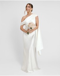 Six Stories - Drape One Shoulder Bridesmaid Dress