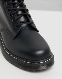 Dr Martens - Unisex 1460 White Stitch 8-Eye Boots