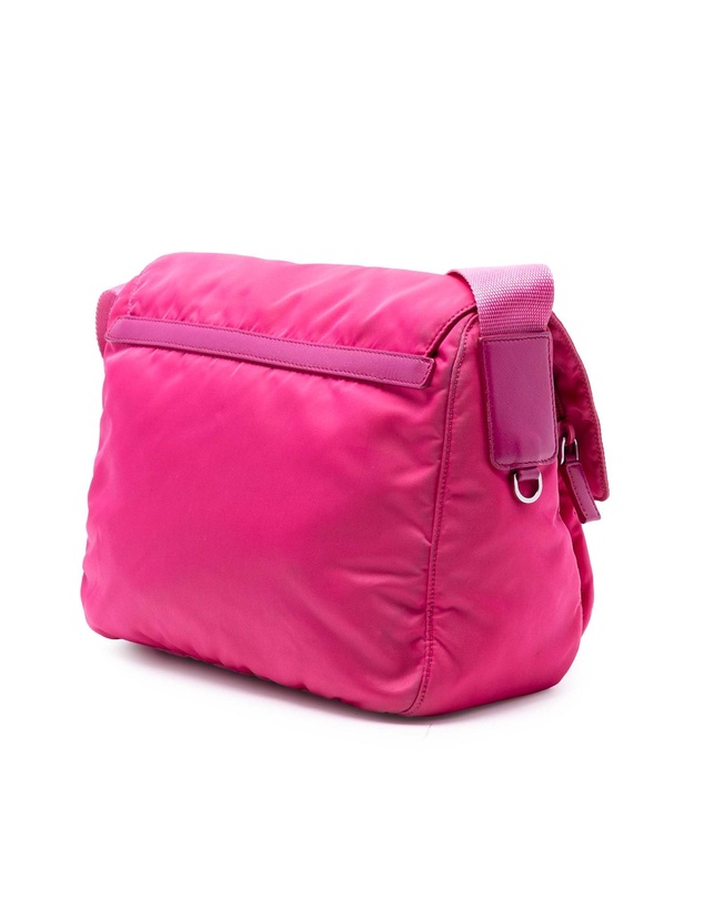 Pre-Loved by Azura Reborn - Pre-Loved Tessuto Zip Double Buckle Messenger Bag