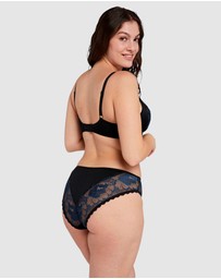 Sans Complexe - Capucine Low Rise Two-Tone Lace Brief