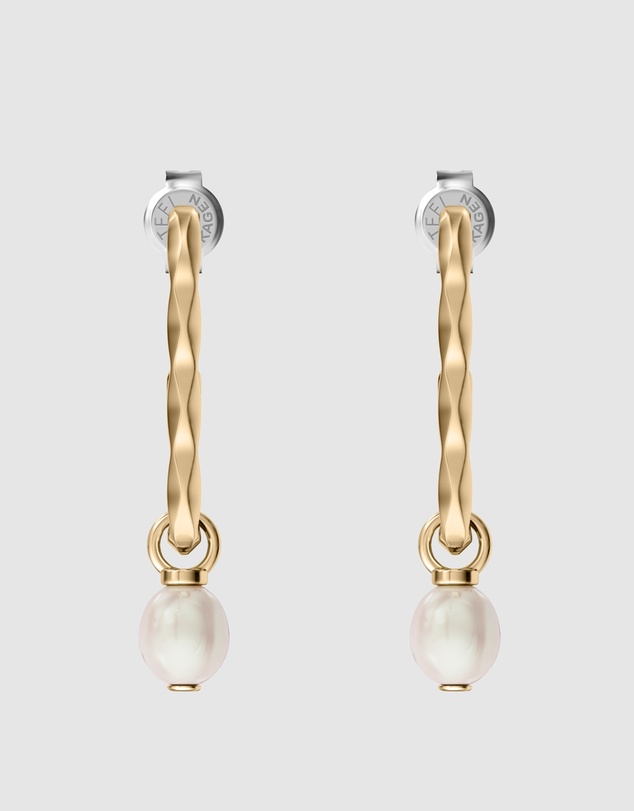 Skagen - Agnethe Pearl Gold Earring