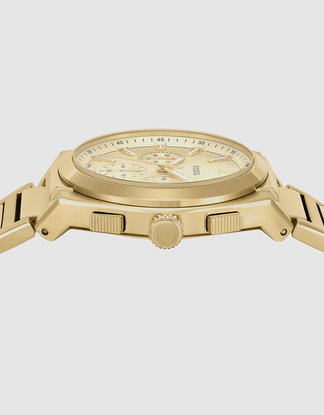 Fossil - Everett Gold Tone Analogue-Chronograph Watch