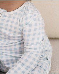 Kynd Baby - Day Or Night Onesie in Blue Gingham