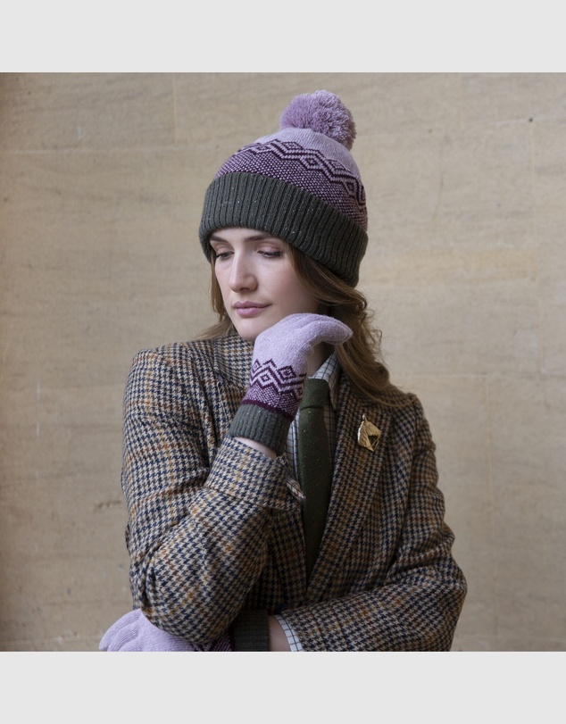 DENTS - Geometric Pattern Knitted Gloves
