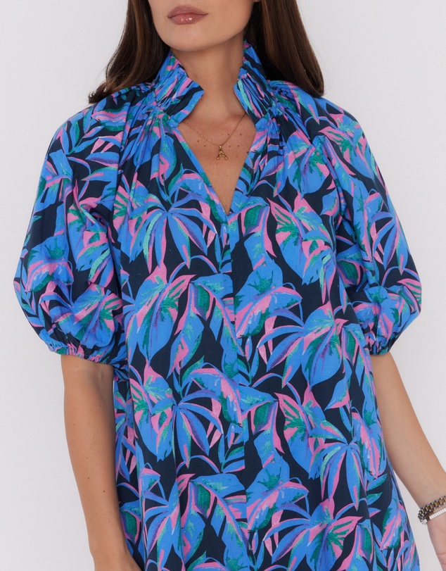 ALEXANDRA - Malta Dress Navy Floral Print