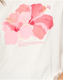 Dazie - Hibiscus Oversized Graphic Tee