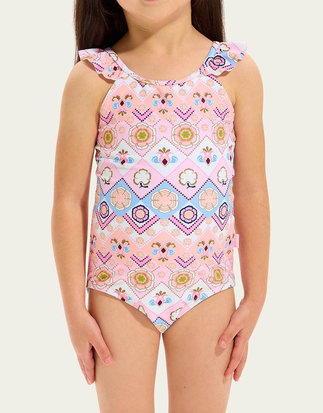 Seafolly - Geo Blossom One-Piece - Kids