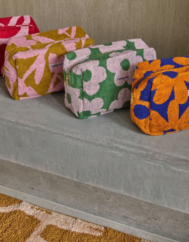 Mosey Me - Flowerbed Terry Toiletry Bag