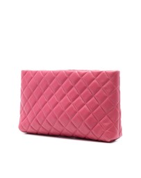 Pre-Loved by Azura Reborn - Pre-Loved Quilted Lambskin Kiss Lock Clutch