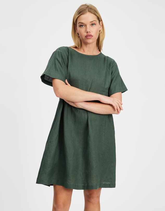 White By FTL - Zavi Linen Dress