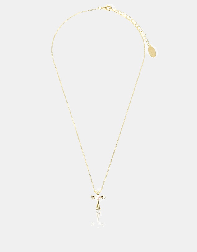 Georgini - GEORGINI OCEANS FRESWATER PEARL CROSS GOLD