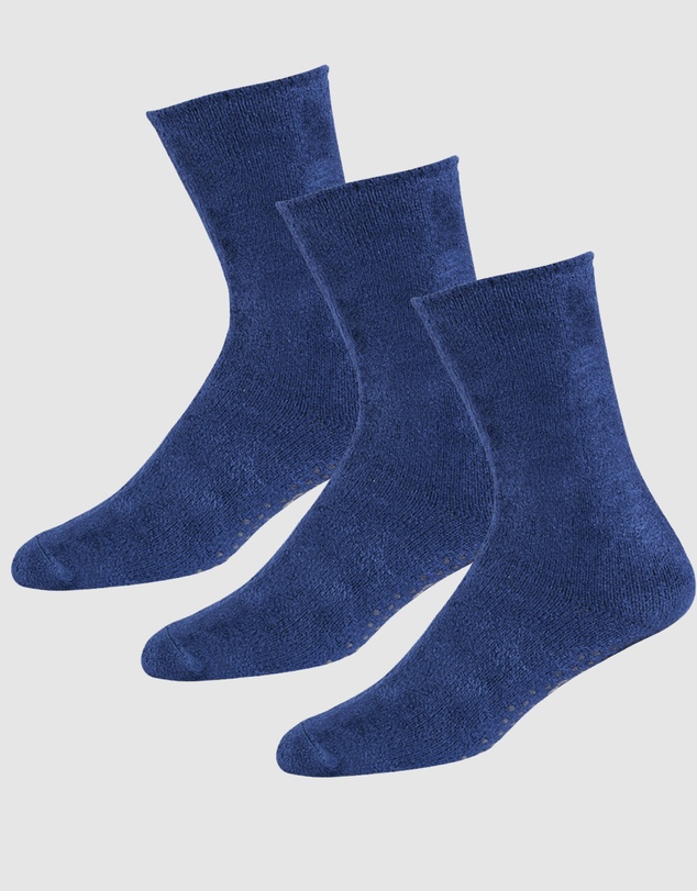 Bamboozld - 3 Pack Fluffy Bamboo Lounge Bed Crew Socks