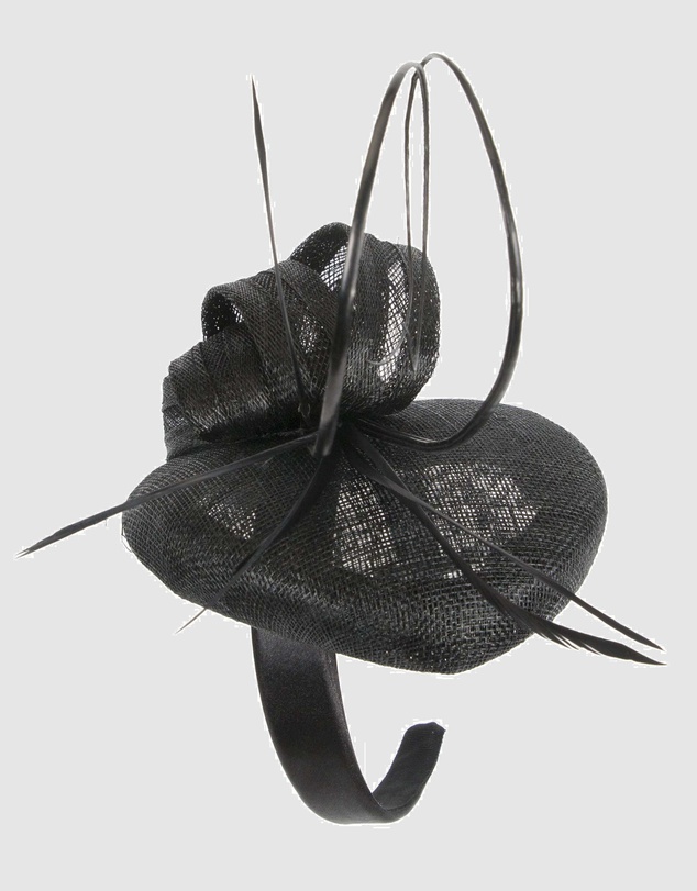 Max Alexander - Pillbox Black Racing Fascinator