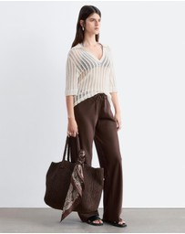 & Other Stories - Drawstring Twill Trousers