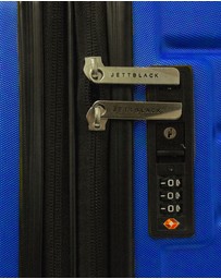 JETT BLACK - Royal Blue Maze Short Stay Luggage Set