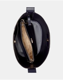 GUESS - Stripe Nicolette Large Bucket Shoulder Bag