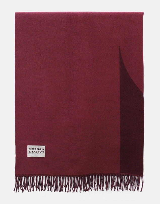 Morgan & Taylor - Abstract Artist Throw Blanket in Tonal Pinks