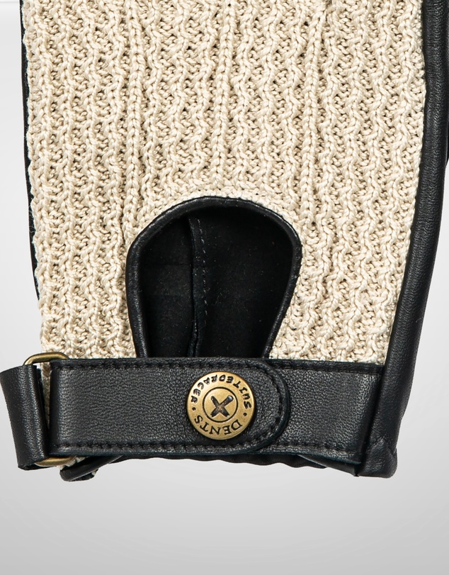 DENTS - Suited Racer x Crochet Back Fingerless Driving Gloves