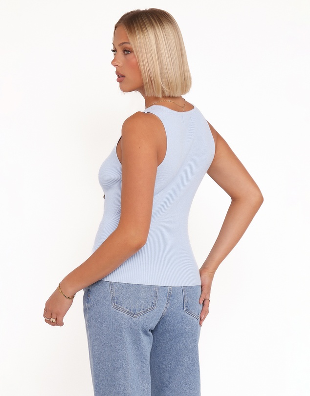 Petal & Pup - Lysa Knit Vest Top - Blue