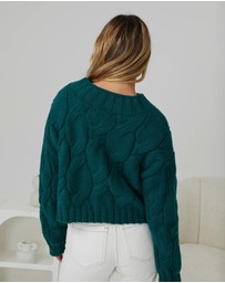 Esther & Co - Hadi Knit - Dark Green