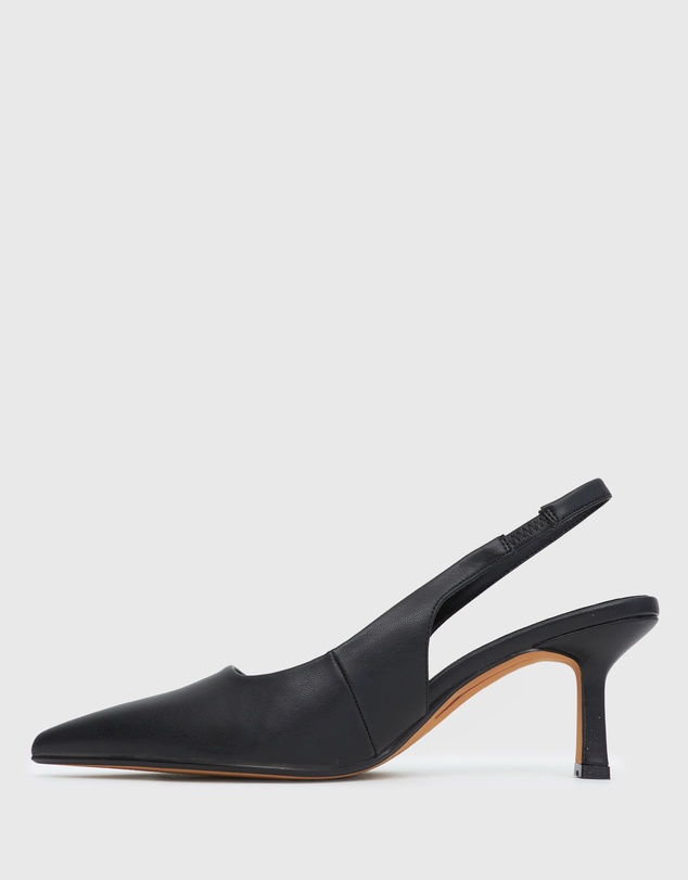 Betts - Wider Fit Jerry Slingback Stiletto Heel Pumps