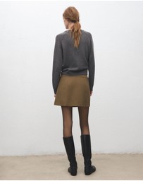 M.N.G - Short Pleated Skirt With Buckles