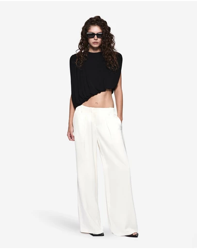 MISHA - Liria Jersey Draped Top