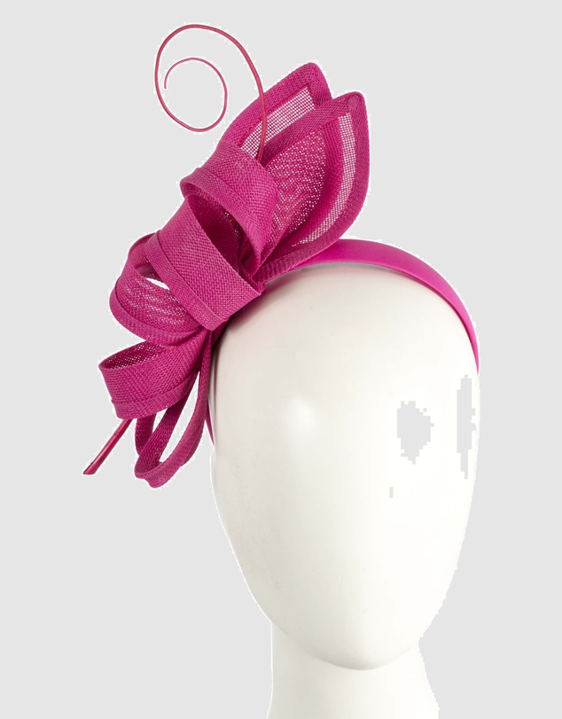 Max Alexander - Fuchsia Bow Fascinator