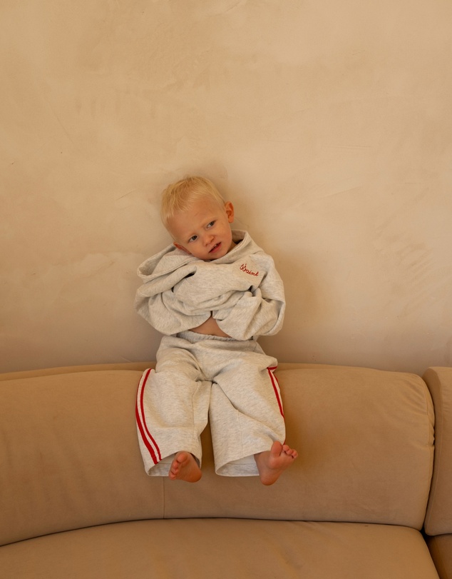 SSAINT - Kids Barrel Pants Grey & Red