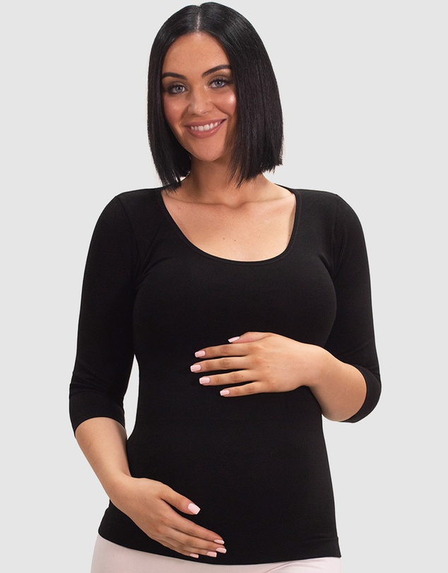 B Free Intimate Apparel - Maternity Bamboo 3/4 Sleeve Top
