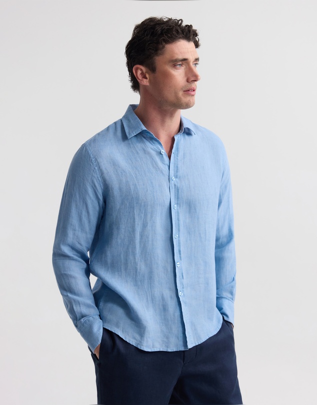 Oxford - Cooper Ls Delave Linen Shirt