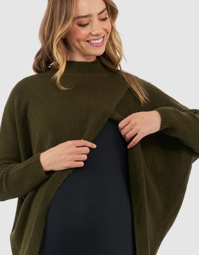Ripe Maternity - Hallie Cross Over Knit