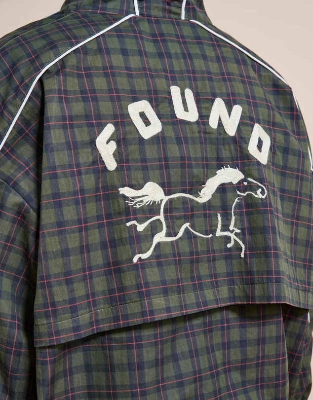 Found - Forest Plaid Track Jacket