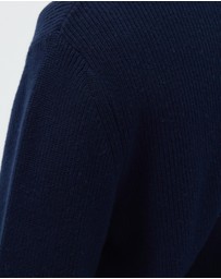 AERE - Wool Blend Chunky Knit Polo