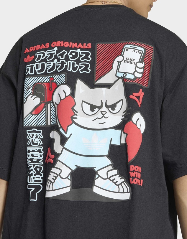 adidas Originals - V-DAY HEART BROKEN CAT GRAPHIC TEE Mens