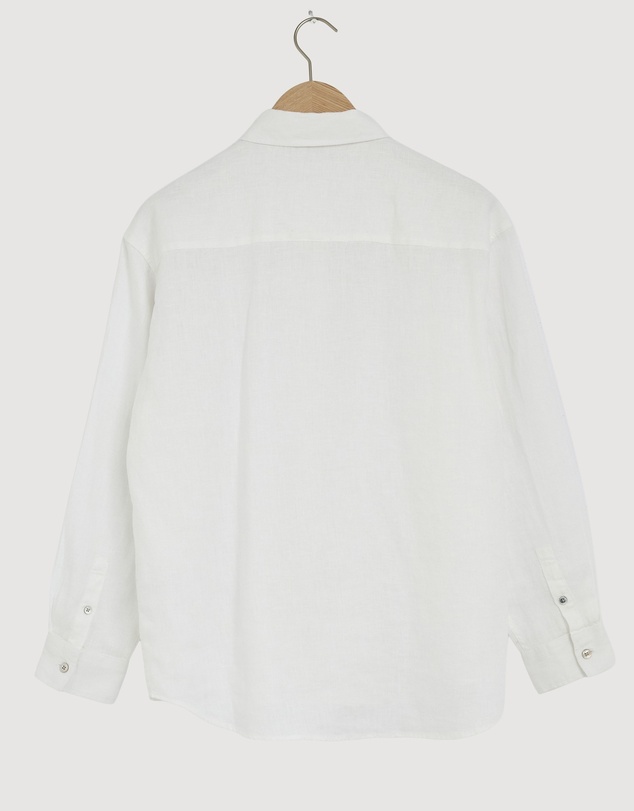 Revibe - Repaired Assembly Label Linen Womens Shirts L/S