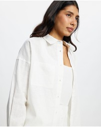 White By FTL - Nami Linen Shirt