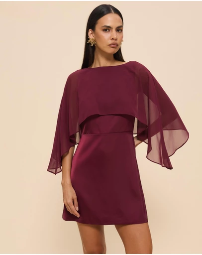 CHANCERY - Nicole Cape Mini Dress