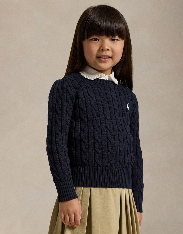 Polo Ralph Lauren - Cable-Knit Cotton Sweater - Babies-Kids