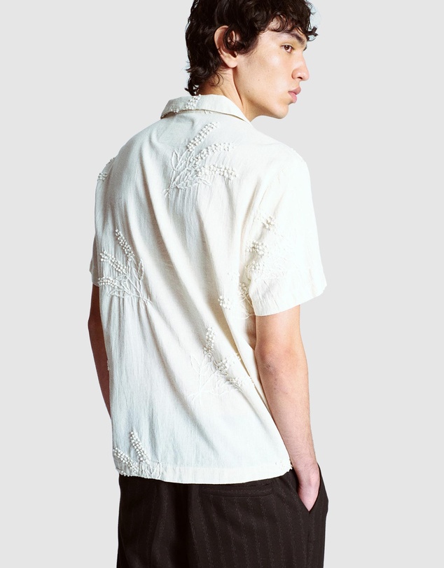 Topman - Short Sleeve Hand Embroidered Shirt