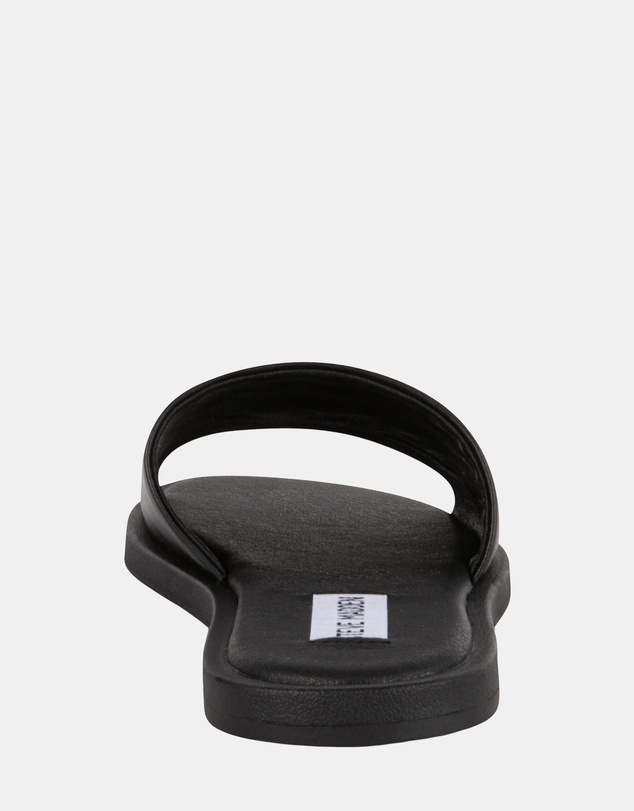 Steve Madden - Kaya Black Leather Sandals