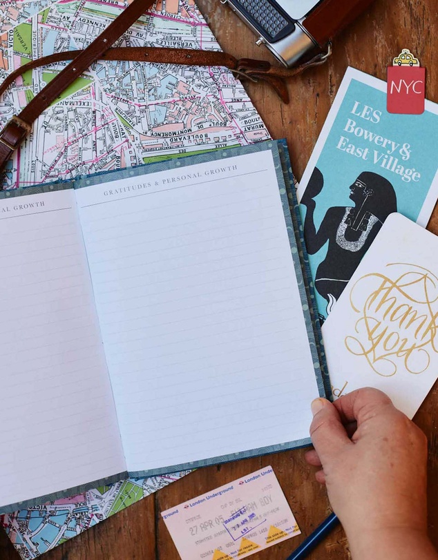 Write to Me - My Travel Journal. Blue